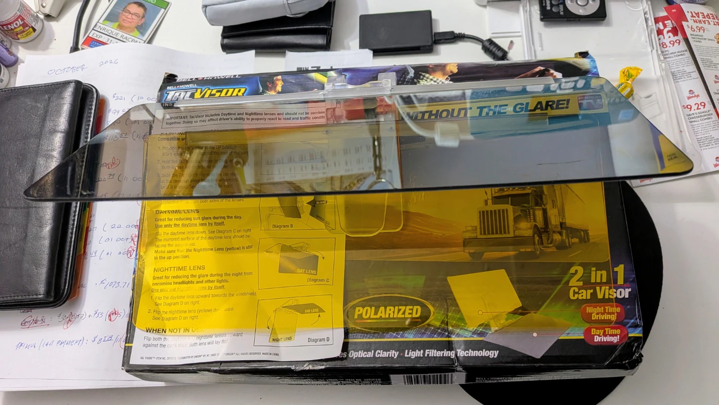 Bell + Howell Tac Visor 2-in-1 Car Visor - photo 2