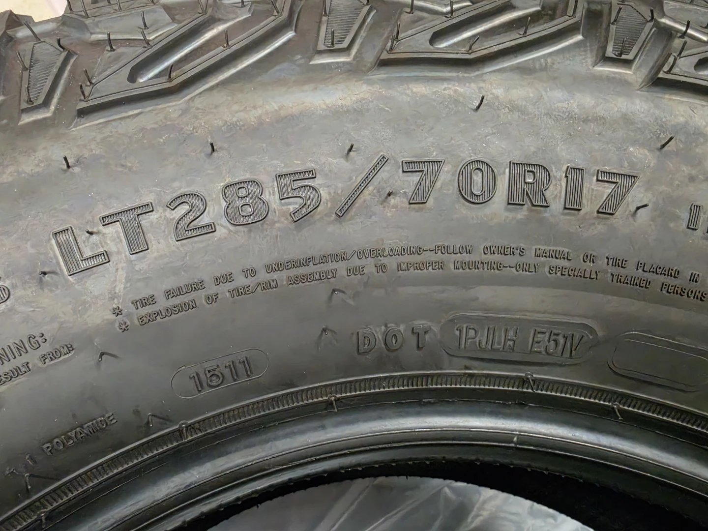 New Goodyear Wrangler Territory RT Tires LT285/70R17 - 5 total - photo 3