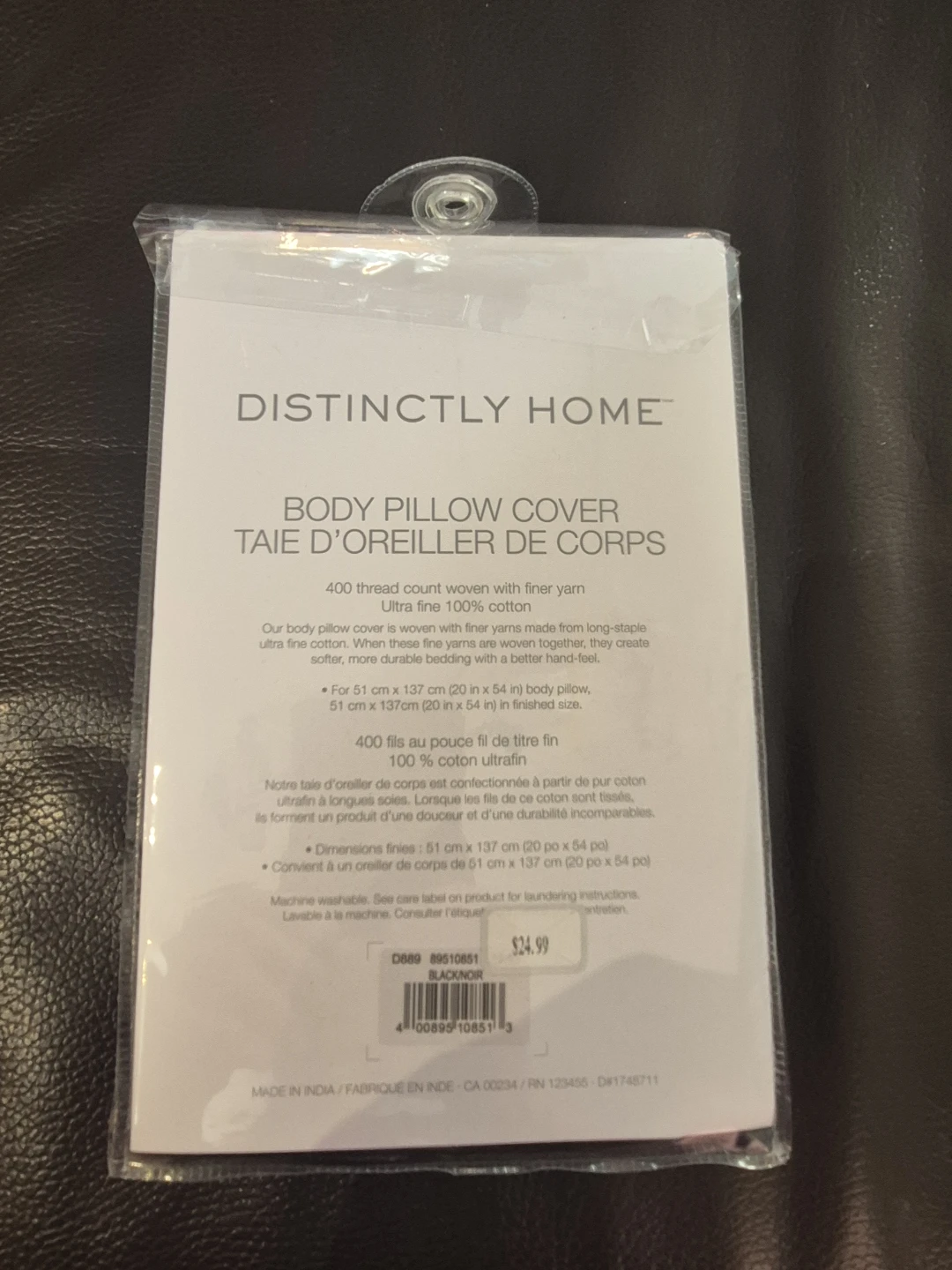 Distinctly Home 400 Thread Count Body Pillow Cover - photo 3