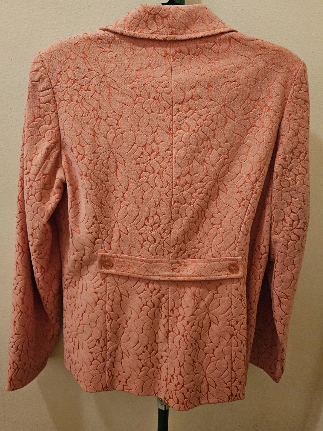 Dialogue Peach Floral Blazer - photo 3