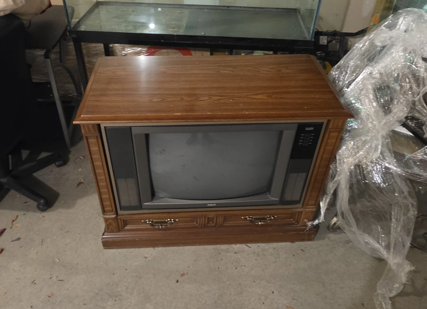 Vintage RCA CRT Television Cabinet