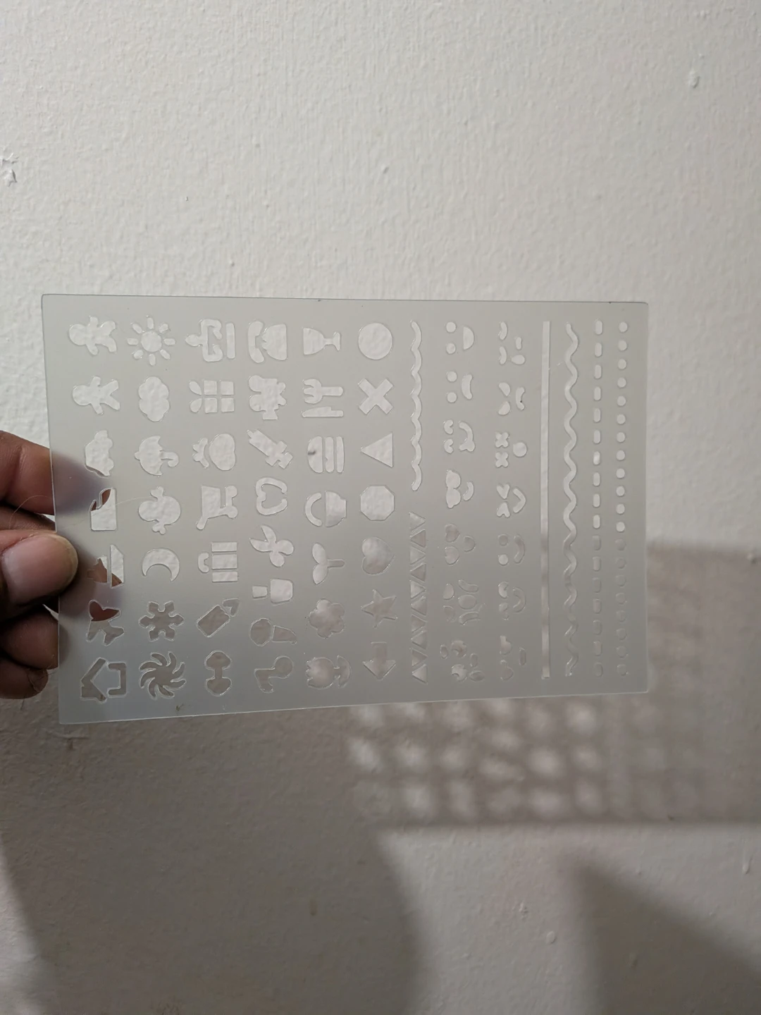 Icon and Shape Drawing Stencil Template