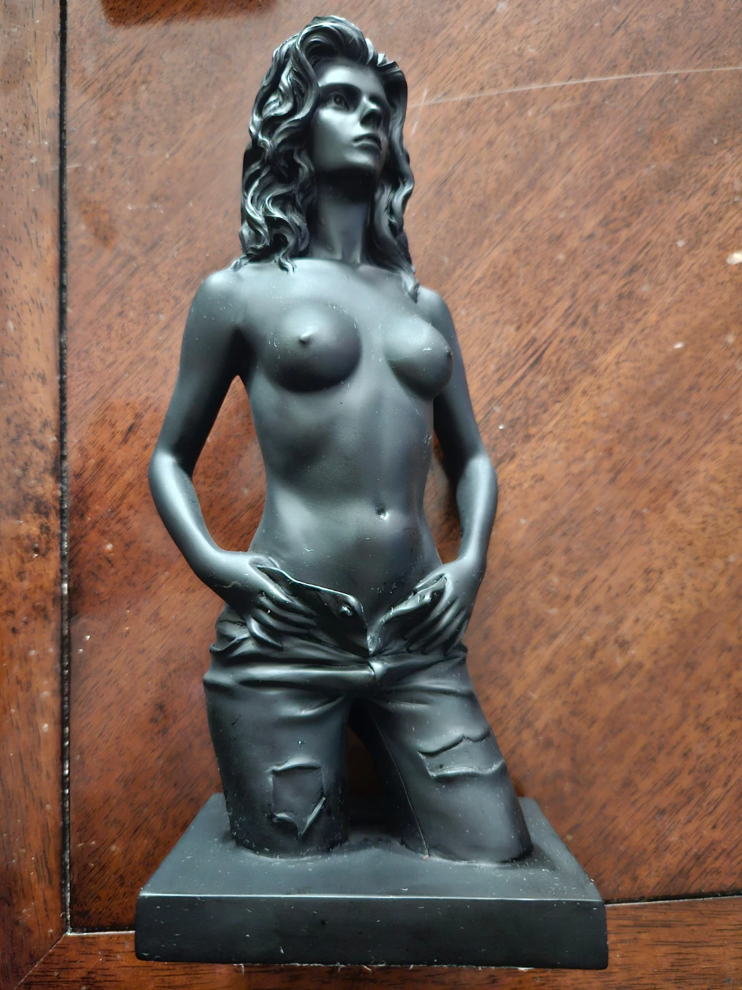 Set of 4 Modern Matte Black Figurines - photo 4