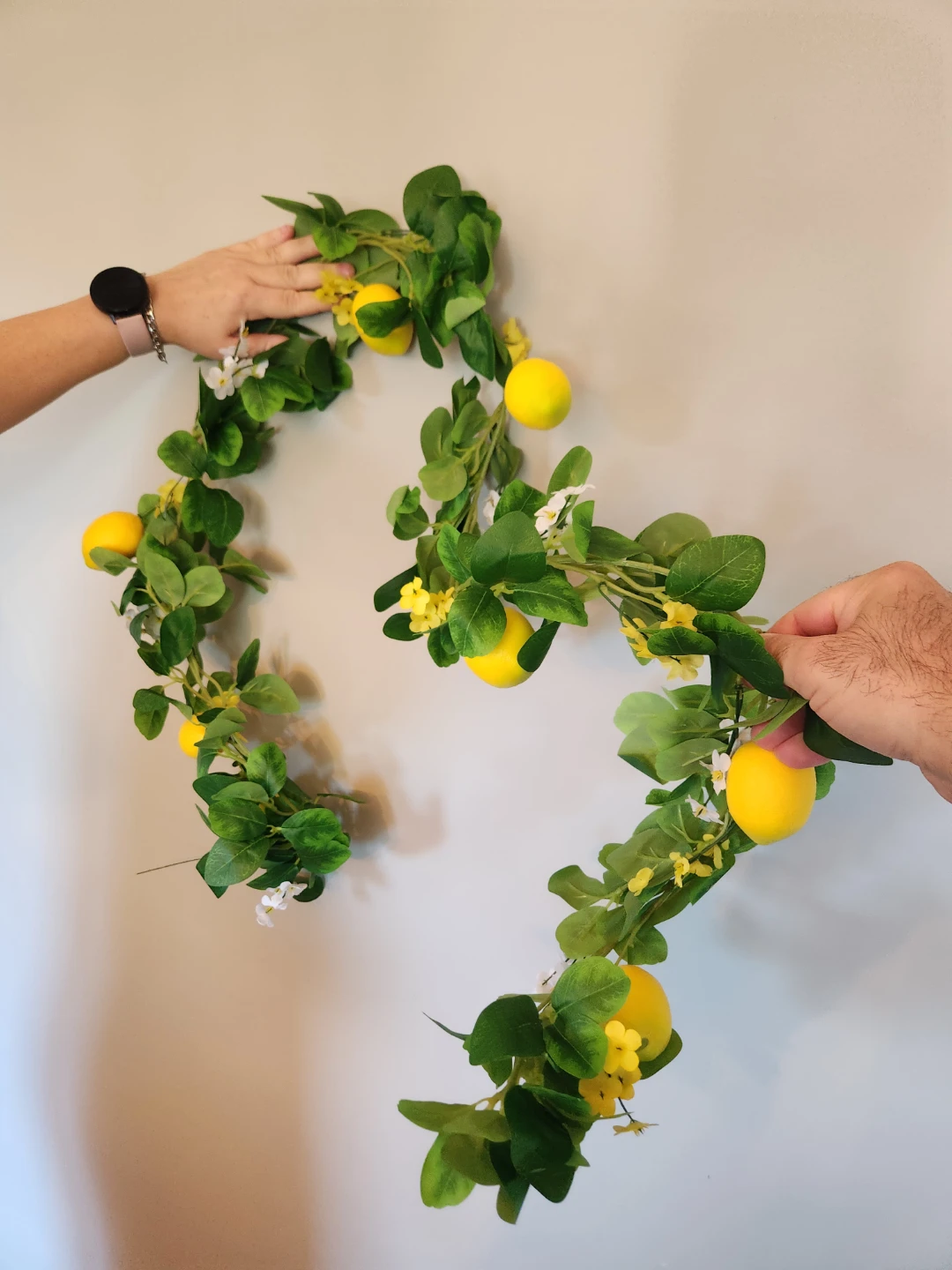 Artificial Lemon Garland x3 new