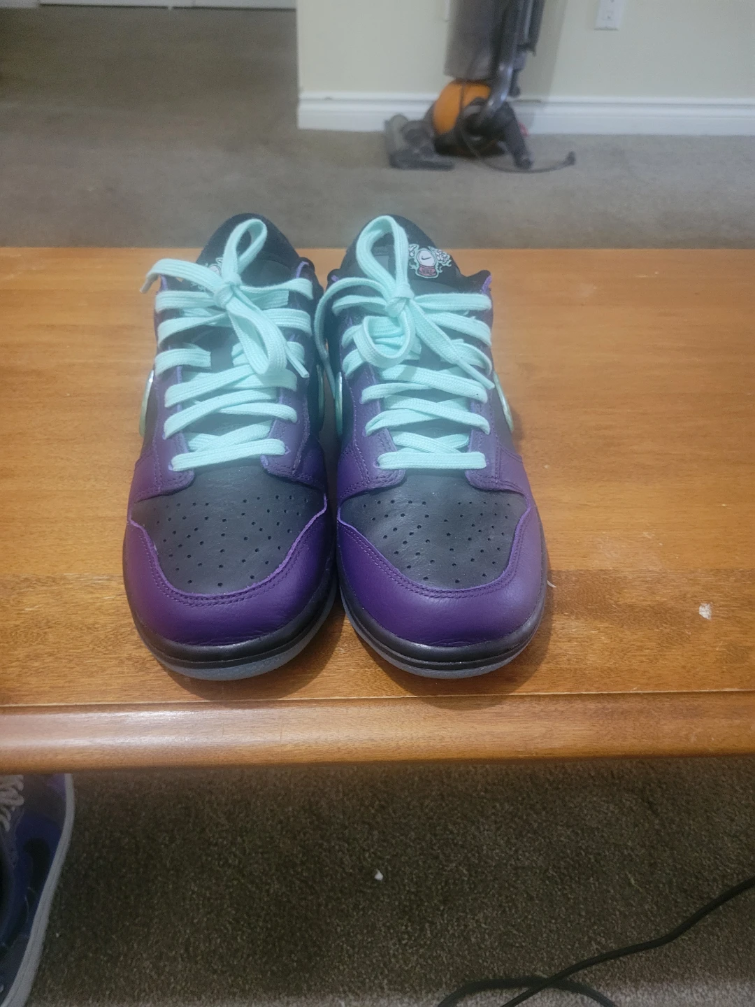 Nike Dunk Low Purple and Black Sneakers - photo 2