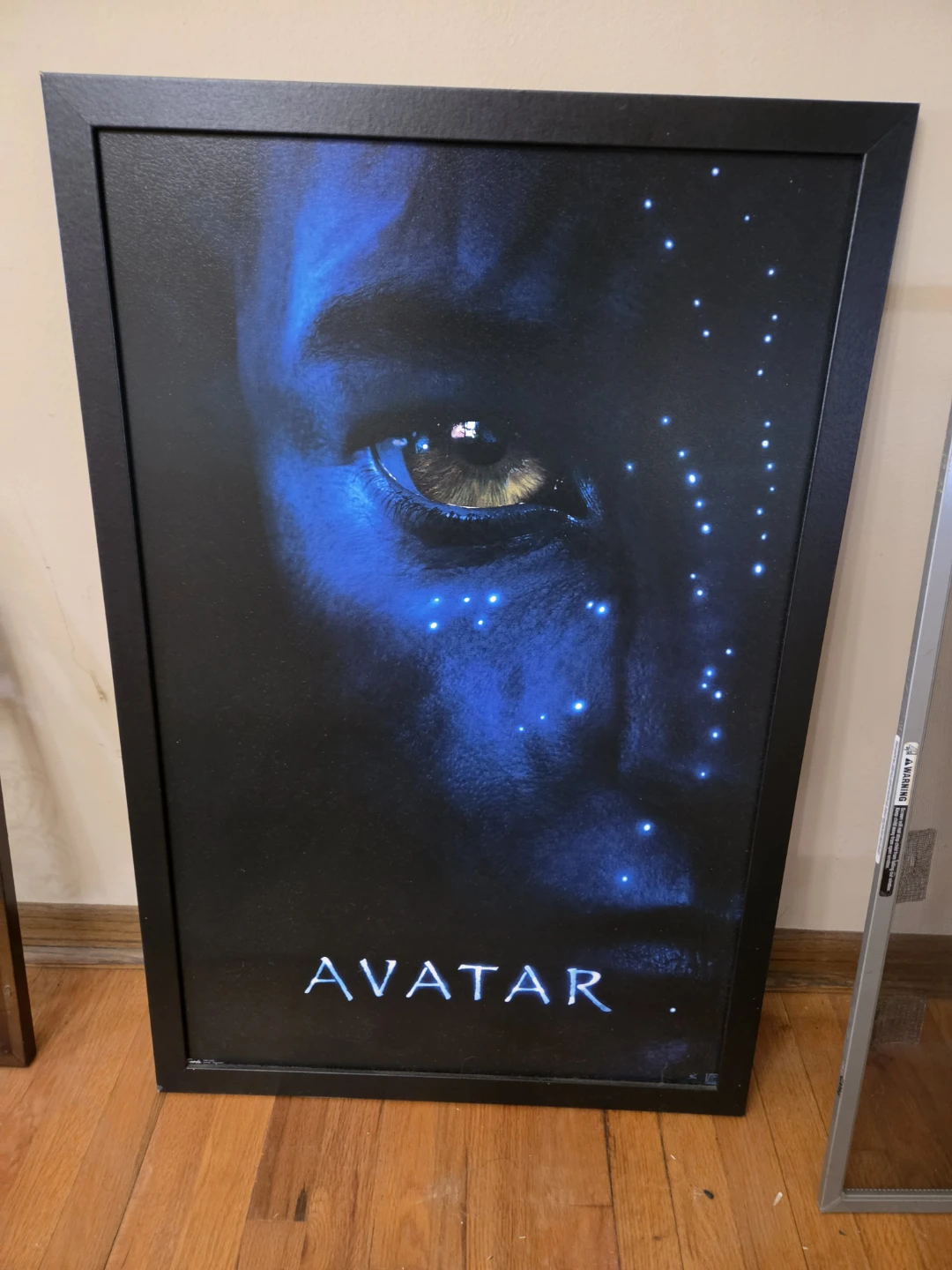 2009 Avatar Teaser Poster Blue Na'vi face