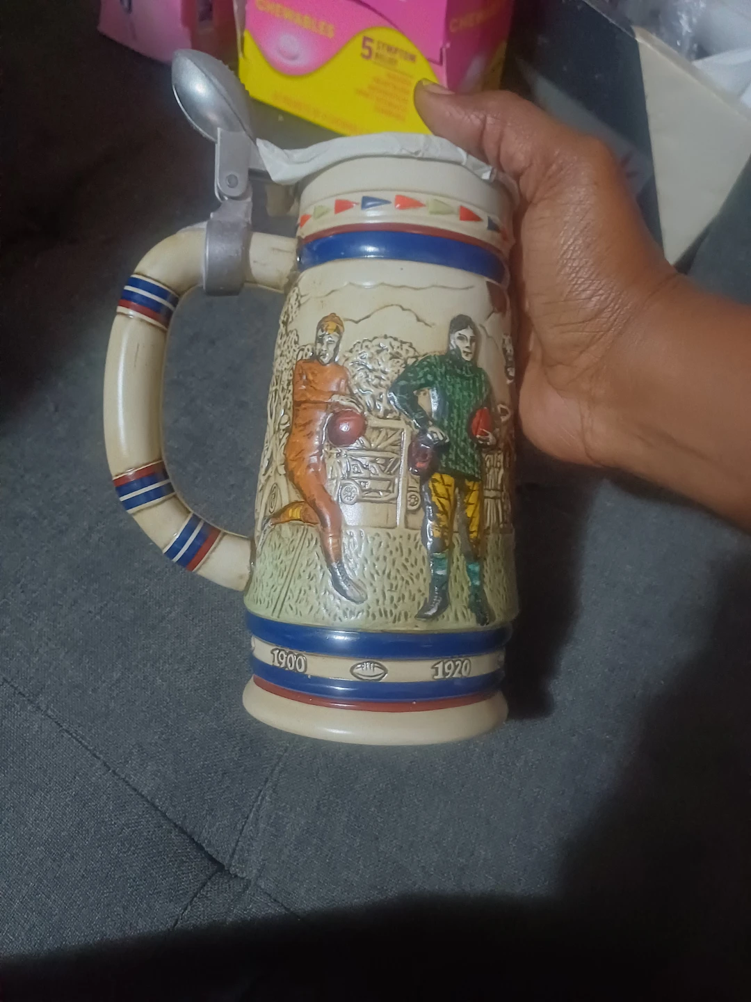 Vintage 1983 Avon Football Beer Stein - photo 4