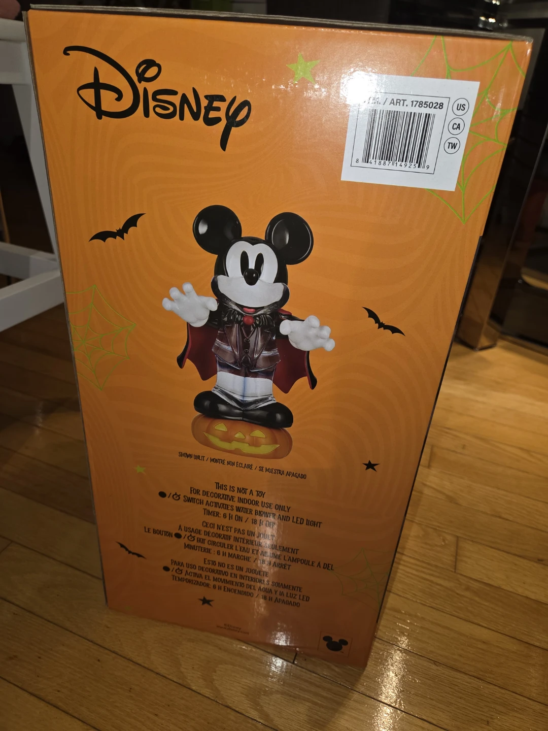 Disney Halloween Mickey Mouse Spinning Lantern - photo 2