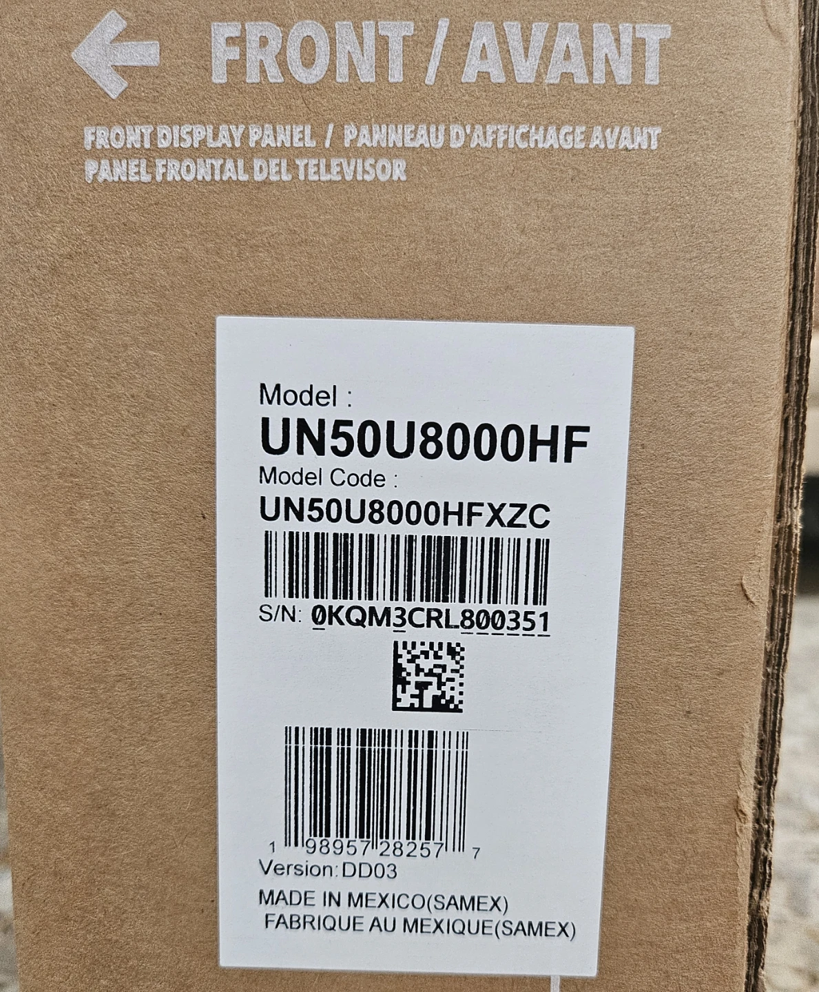 Samsung 50" UHD 4K Smart TV- New