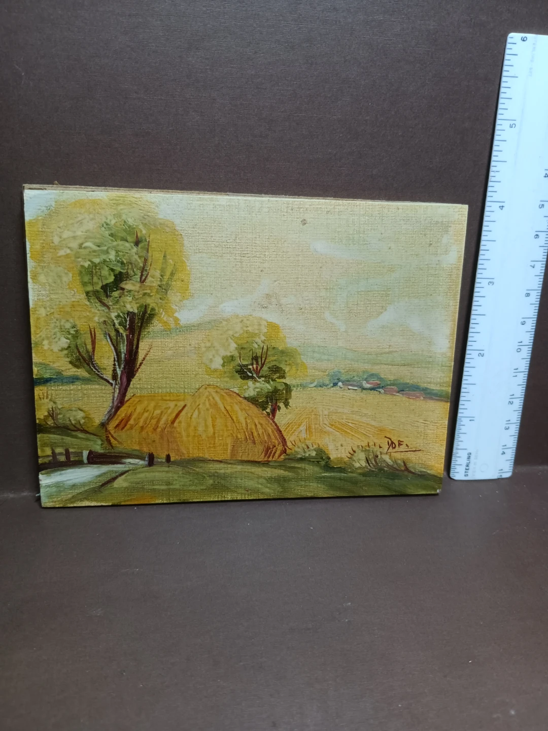 Original Landscape Oil Painting on Board - photo 2