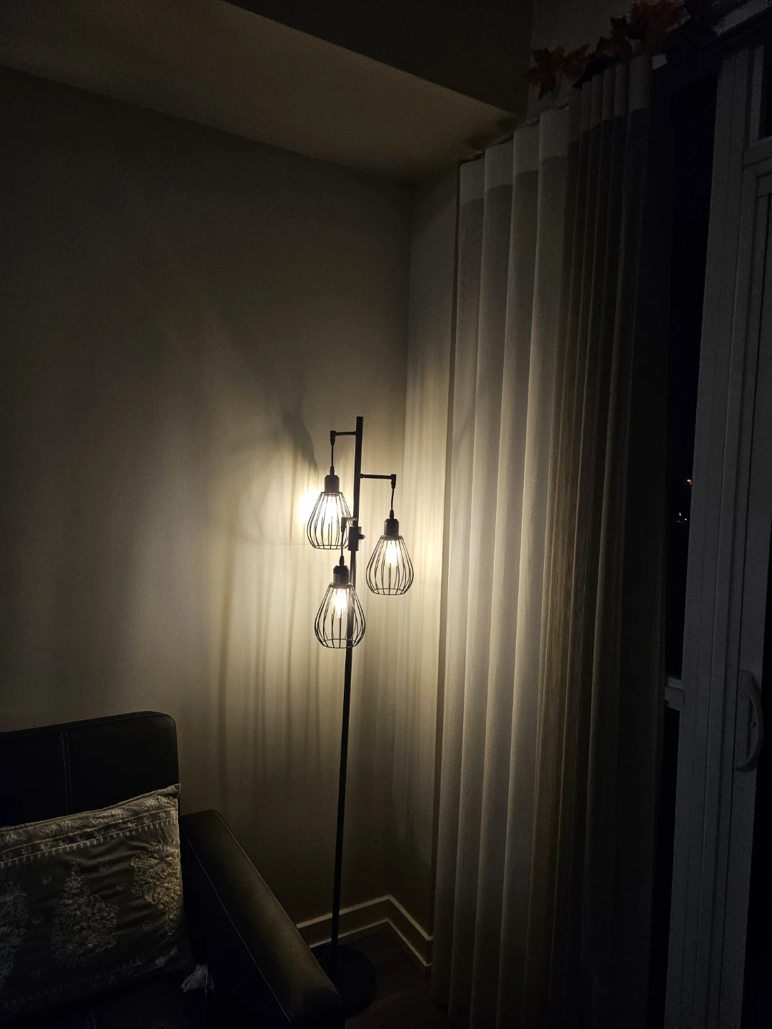 Industrial 3-Light Metal Floor Lamp
