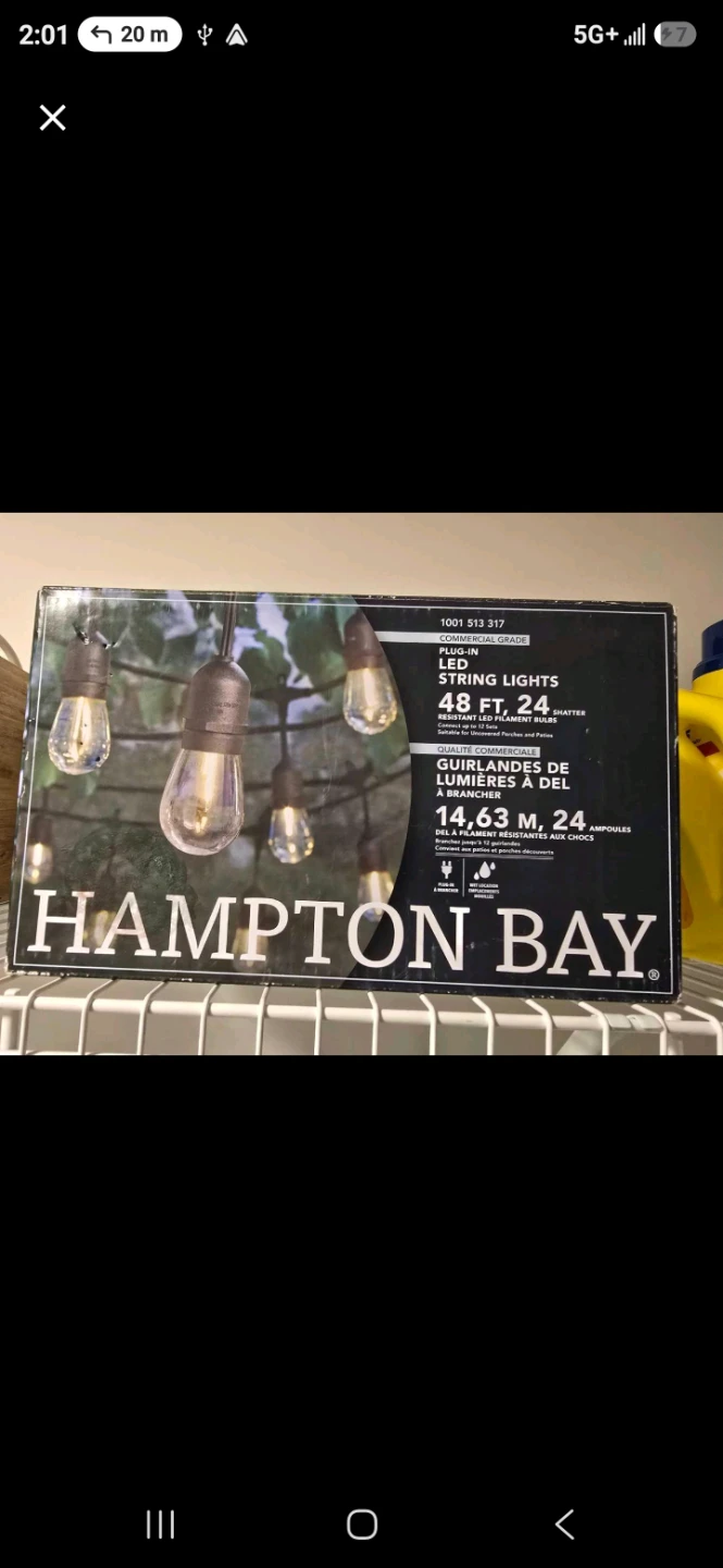 Hampton Bay 48ft LED String Lights