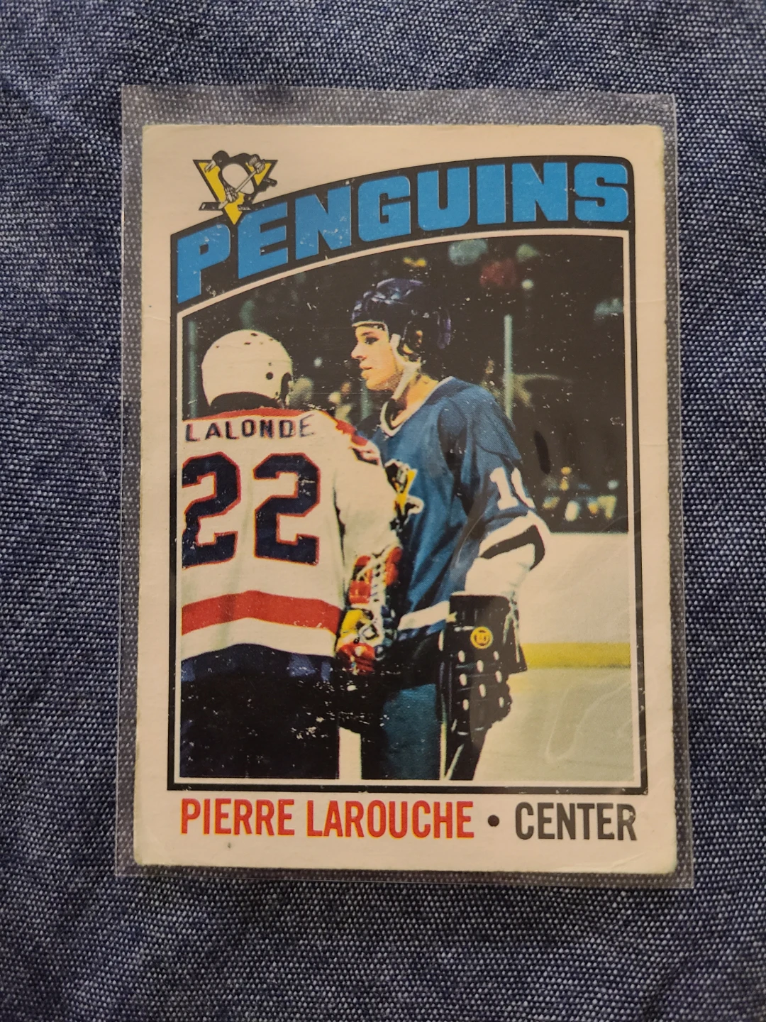 1976-77 O-Pee-Chee Pierre Larouche Hockey Card