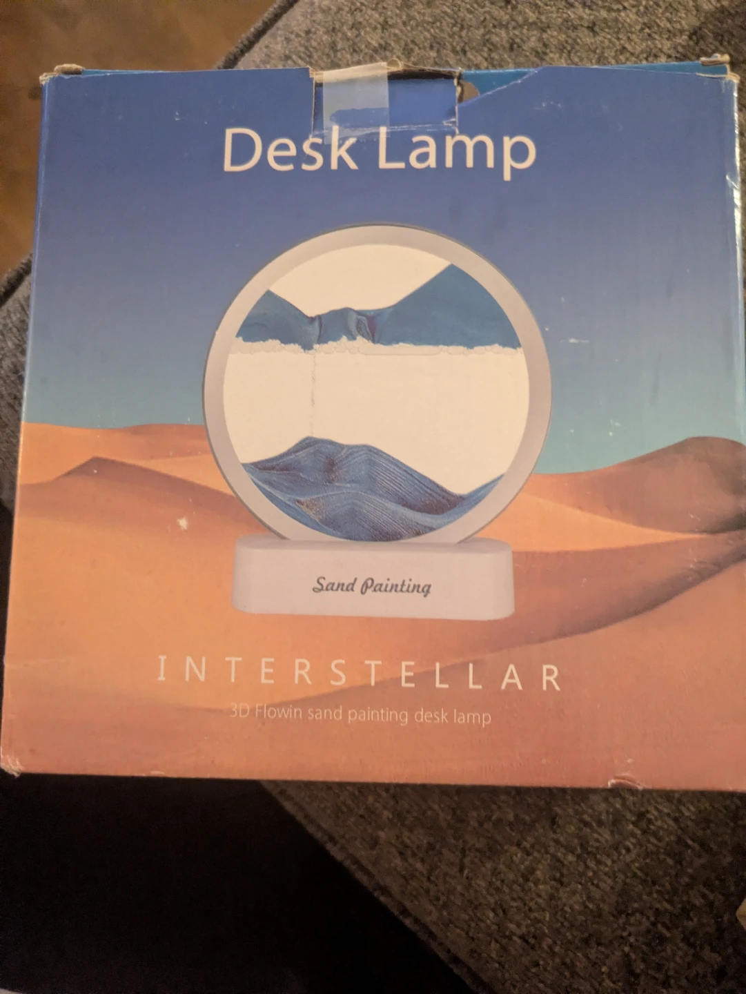 Interstellar 3D Flowing Sand Painting Desk Lamp