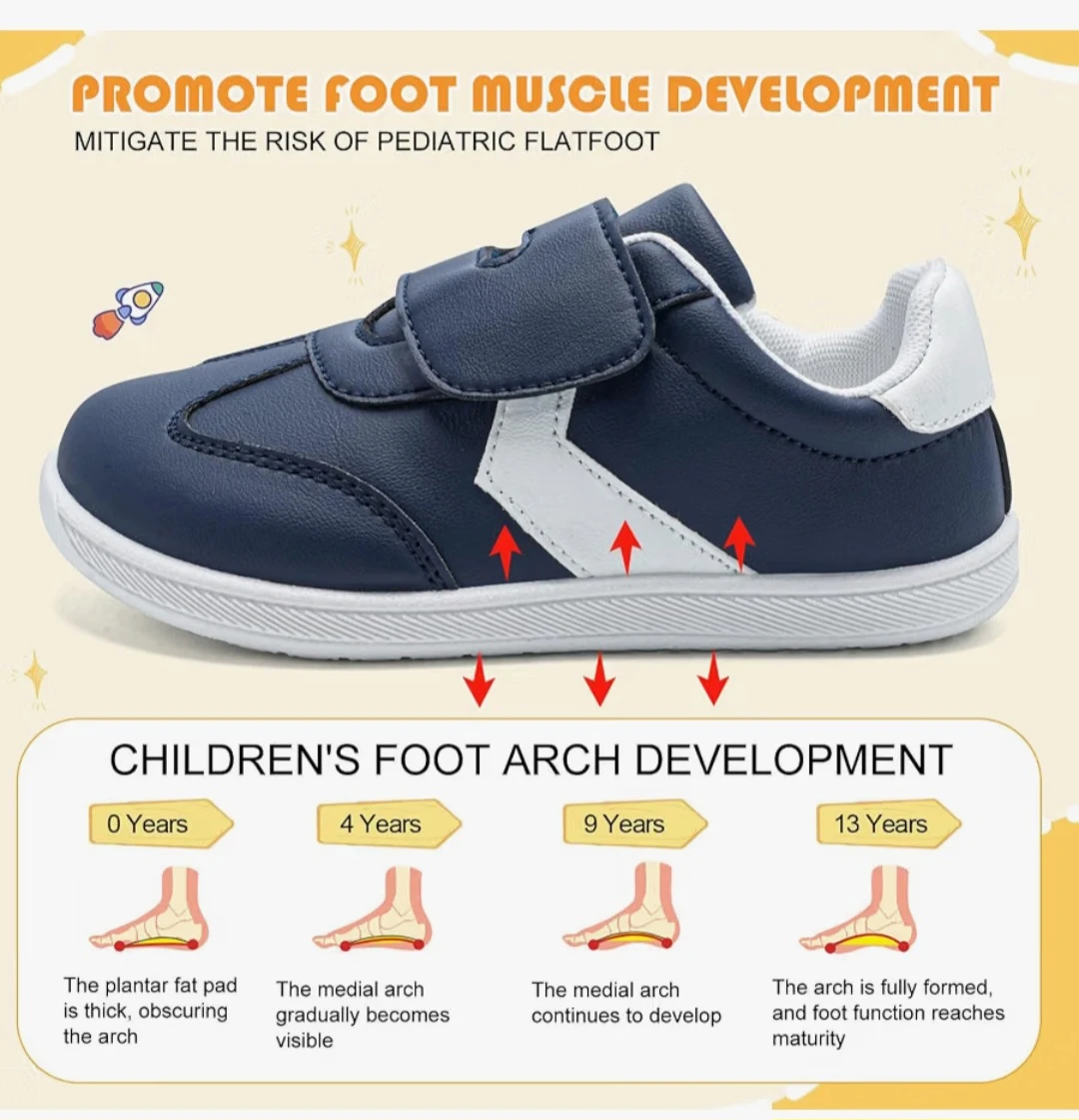 Toddler Wide-Toe Navy Sneakers - photo 4