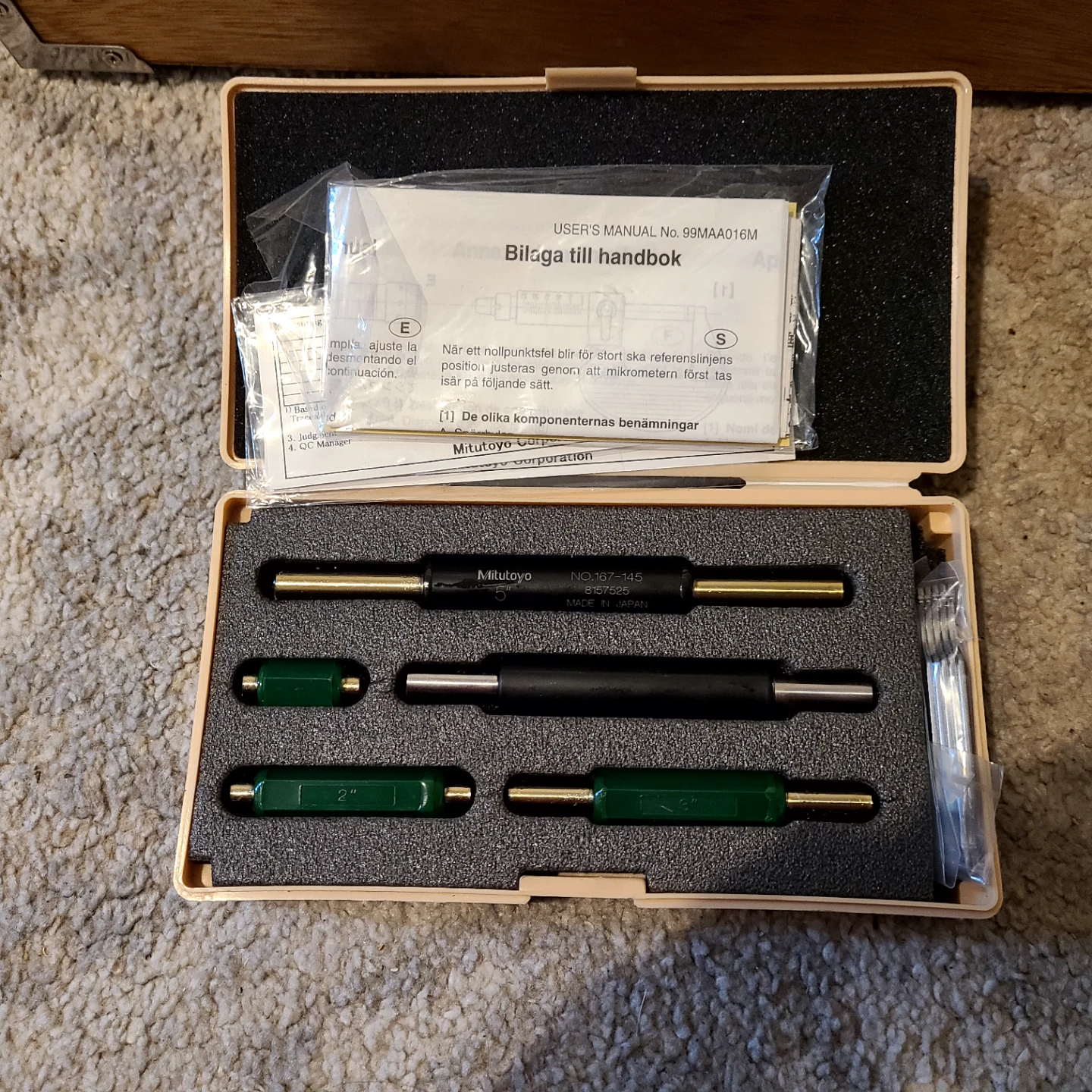 Mitutoyo Outside Micrometer Set - photo 2