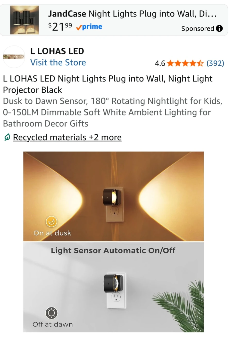L LOHAS LED Plug-in Night Light - photo 4