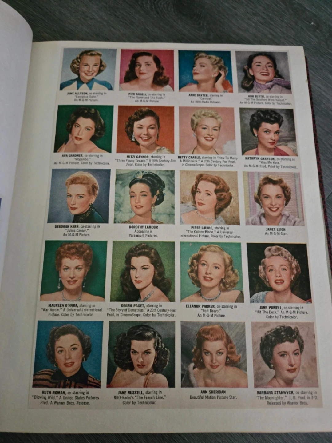 MOVIE STARS HOLLYWOOD * SCRAPBOOK * 1940 - 1950's - photo 3