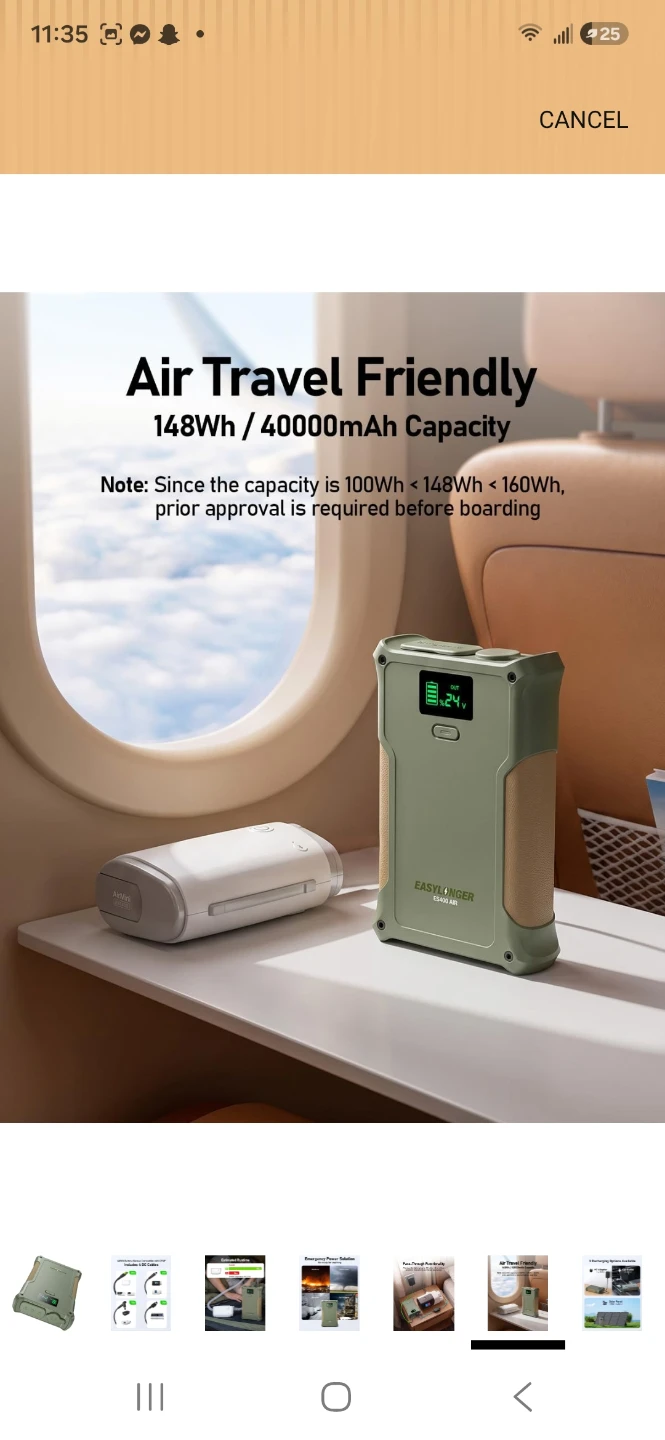 EASYLONGER ES400 AIR CPAP Battery Backup - photo 5
