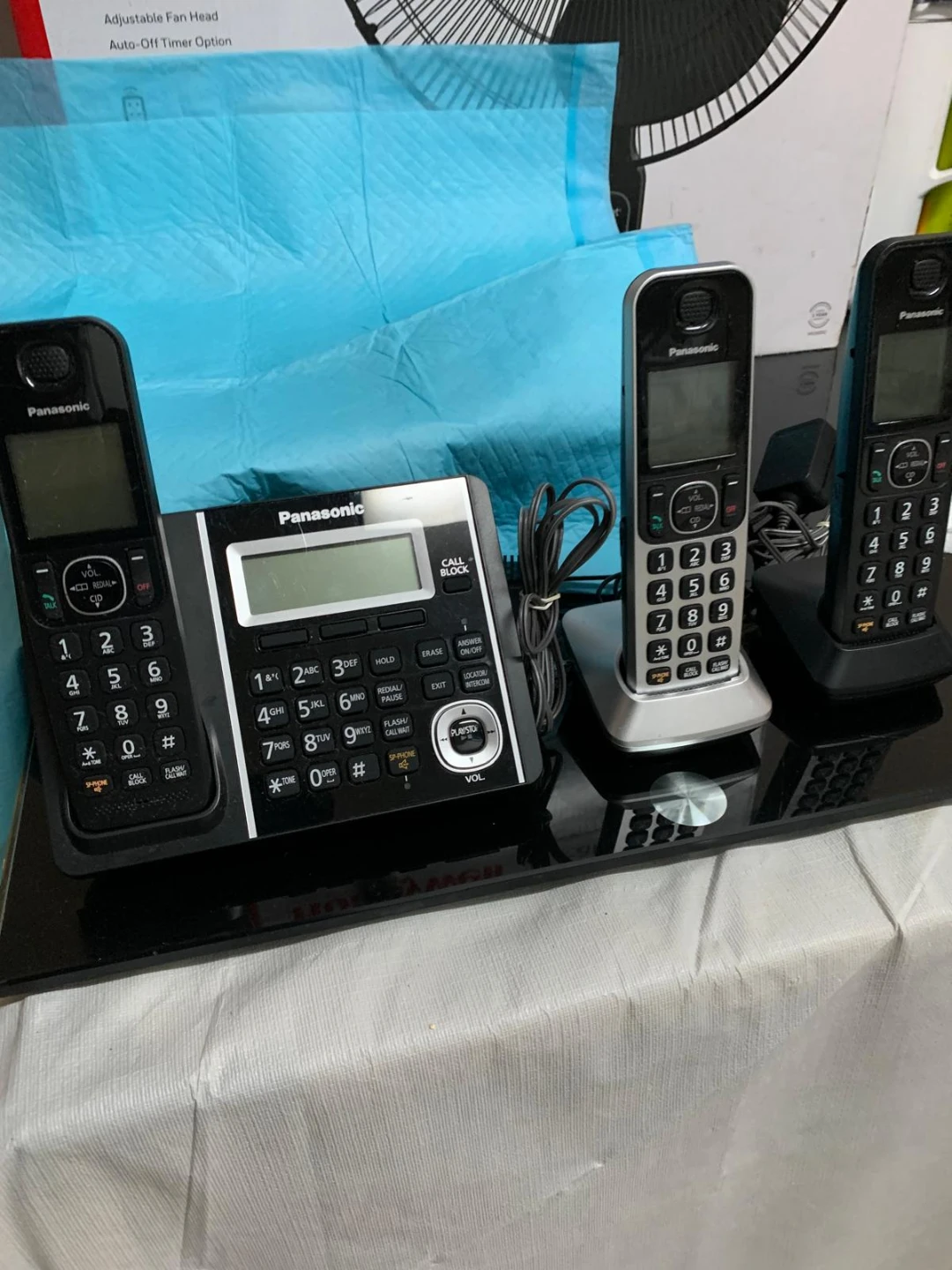Panasonic Cordless Phone System with 3 Handsets
