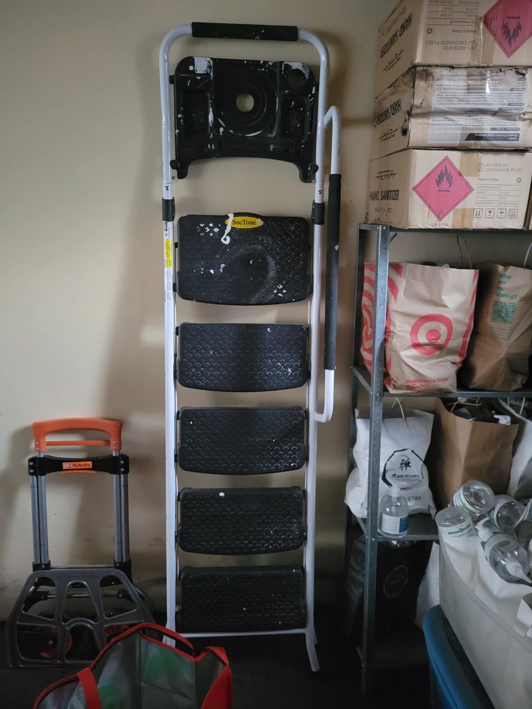 SocTone 5-Step Folding Ladder