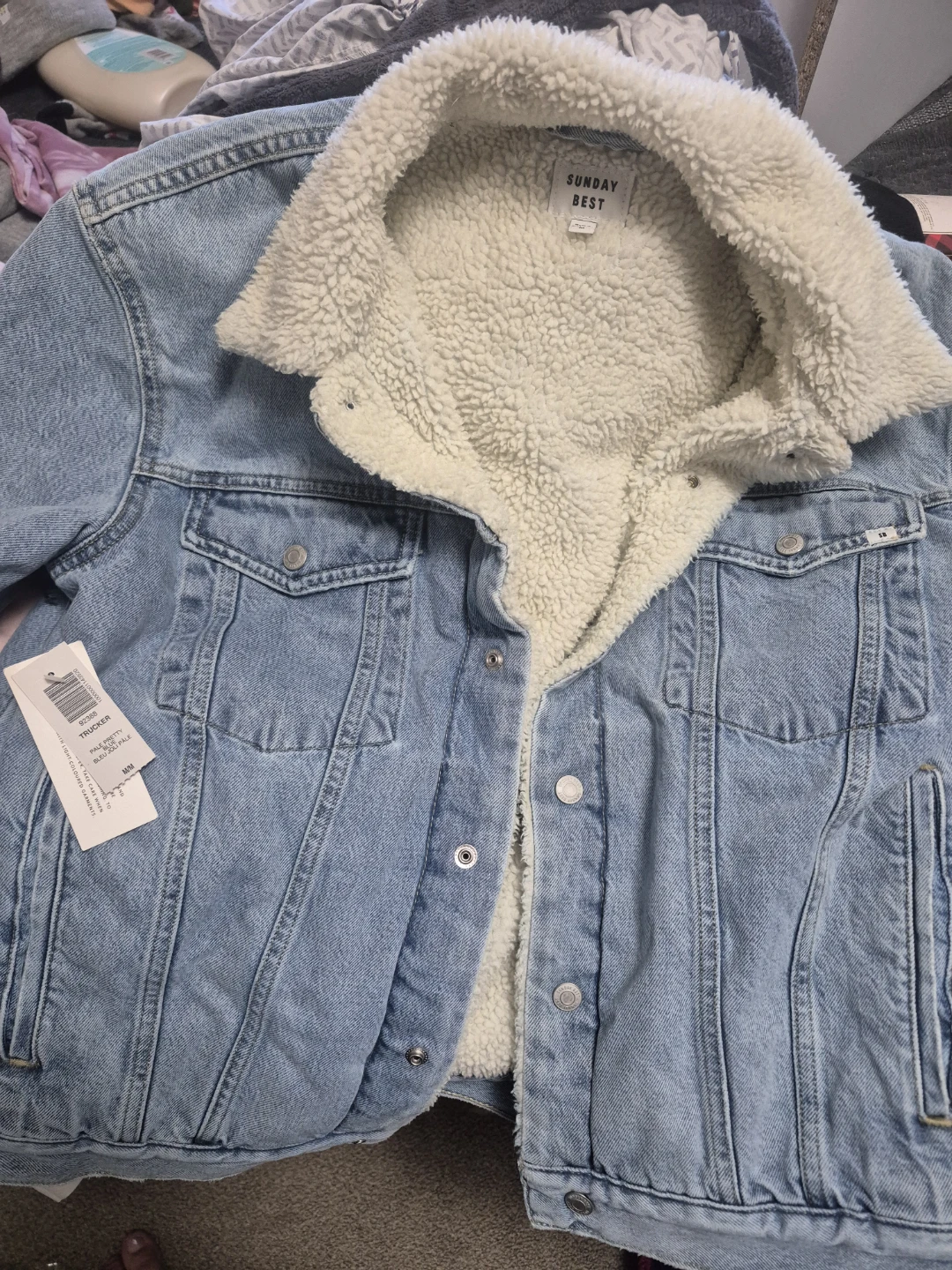 ARIZITA Sunday Best Sherpa Trucker Jacket
