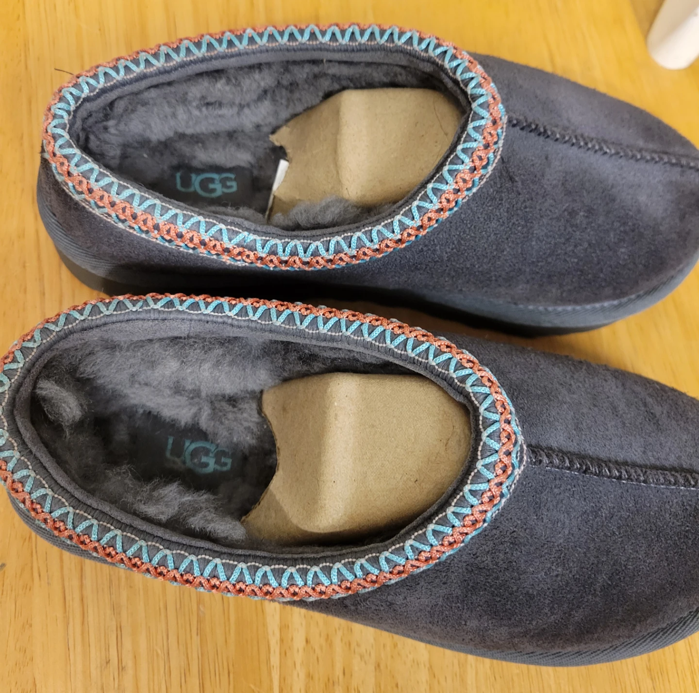 UGG Women's Tasman Slippers Dark Gray Suede Size 6 / NEW - photo 4