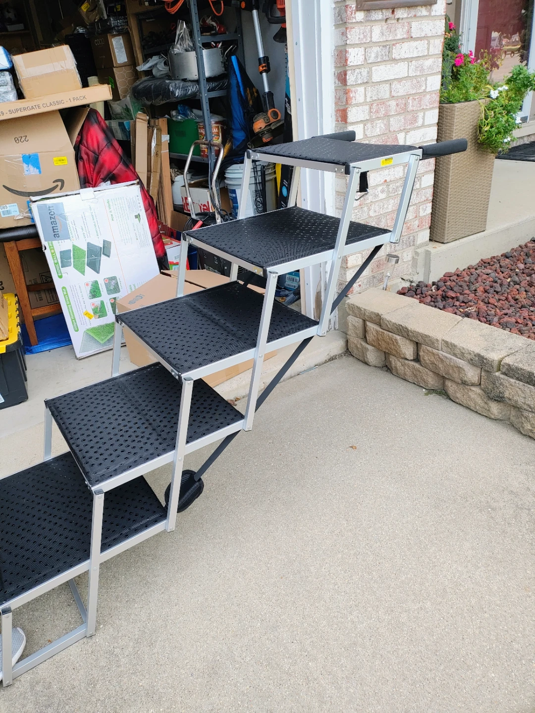 DeerGym Heavy Duty Foldable Dog Stairs for Large Dogs - photo 2