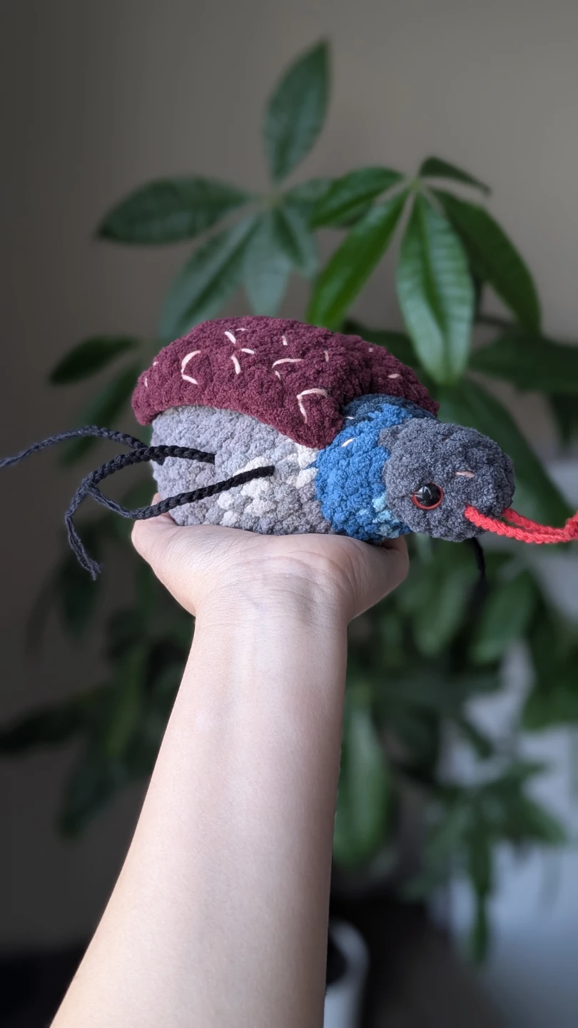 Crochet handmade bug plushie, crochet plushies - photo 4