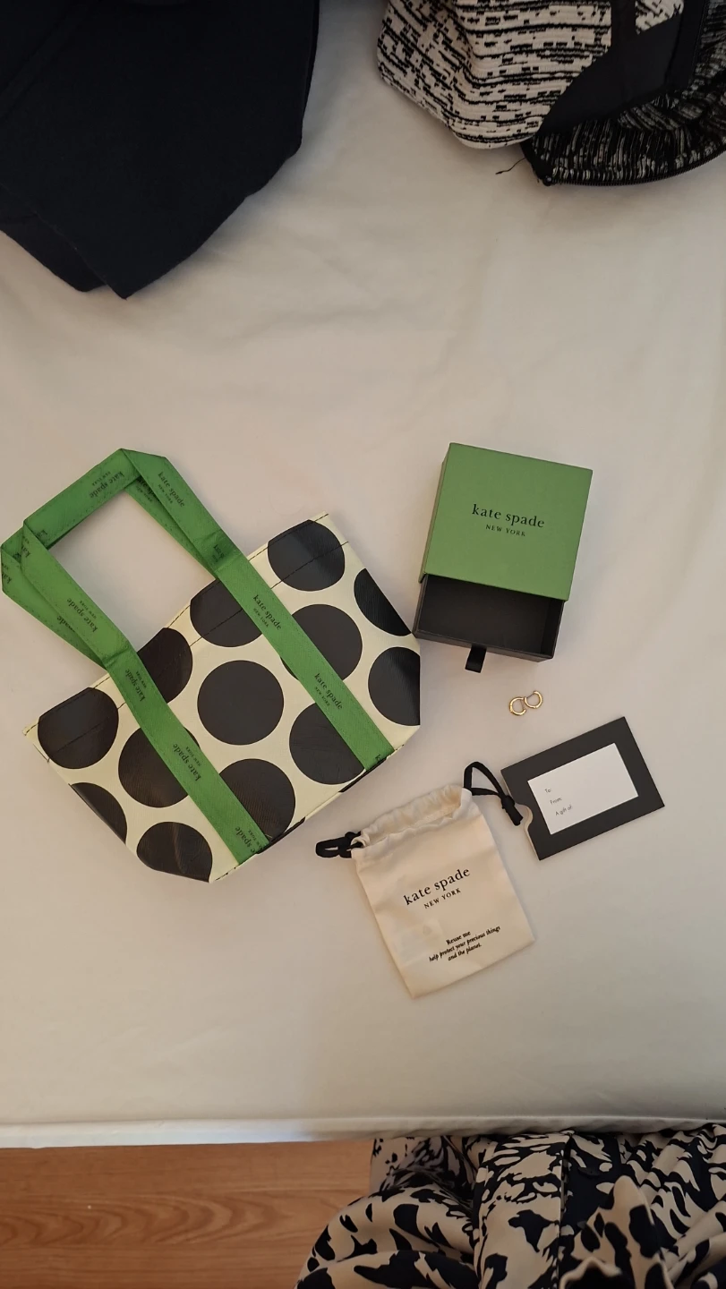 Kate Spade Tiny Twinkles Pavé Mini Hoops - photo 4