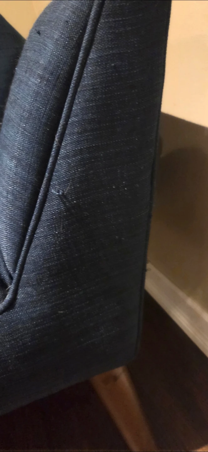 Mid-Century Style Blue Accent Armchair - photo 4