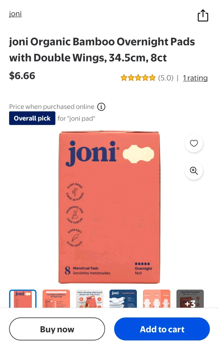 Joni organic pads overnight - photo 2