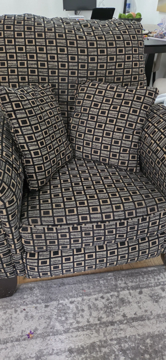 Geometric Print Accent Reclining Chair