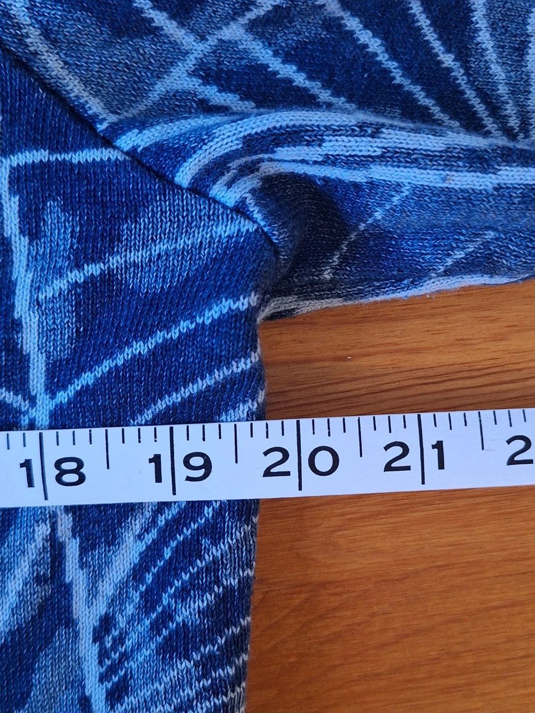 Blue Willi's patterned knit cardigan - Medium - photo 5