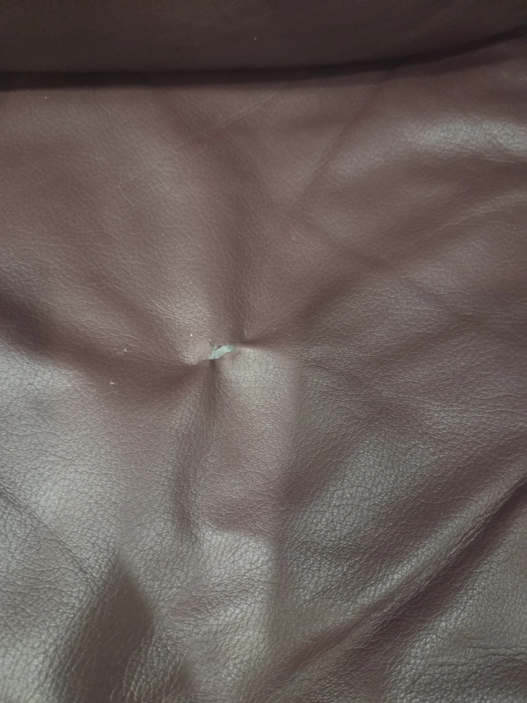 Dark Brown Leather Three-Seater Sofa - photo 4