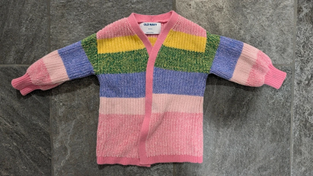 Kid Old Navy Multicoloured Striped Cardigan