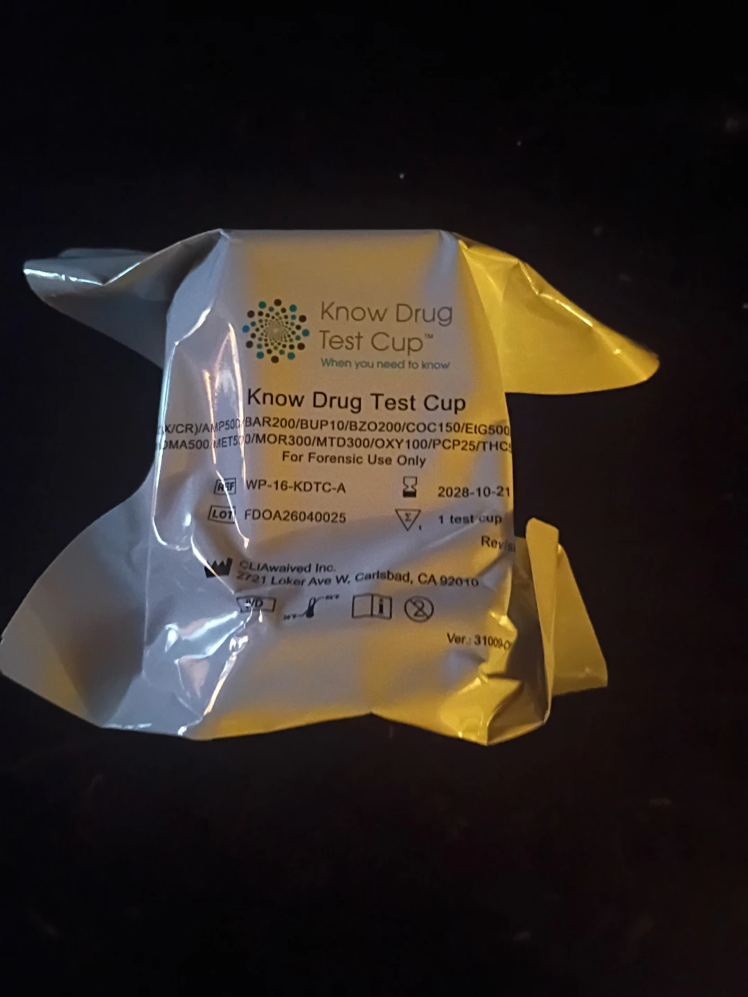 Know Drug Test Cup 4 pack