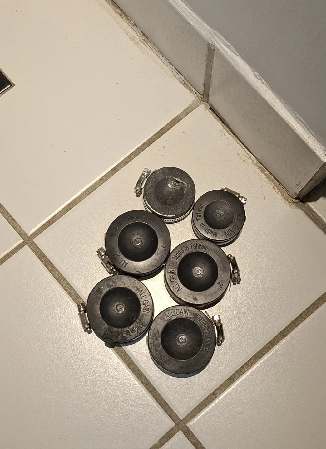 Set of 6 All Gain Pipe End Caps