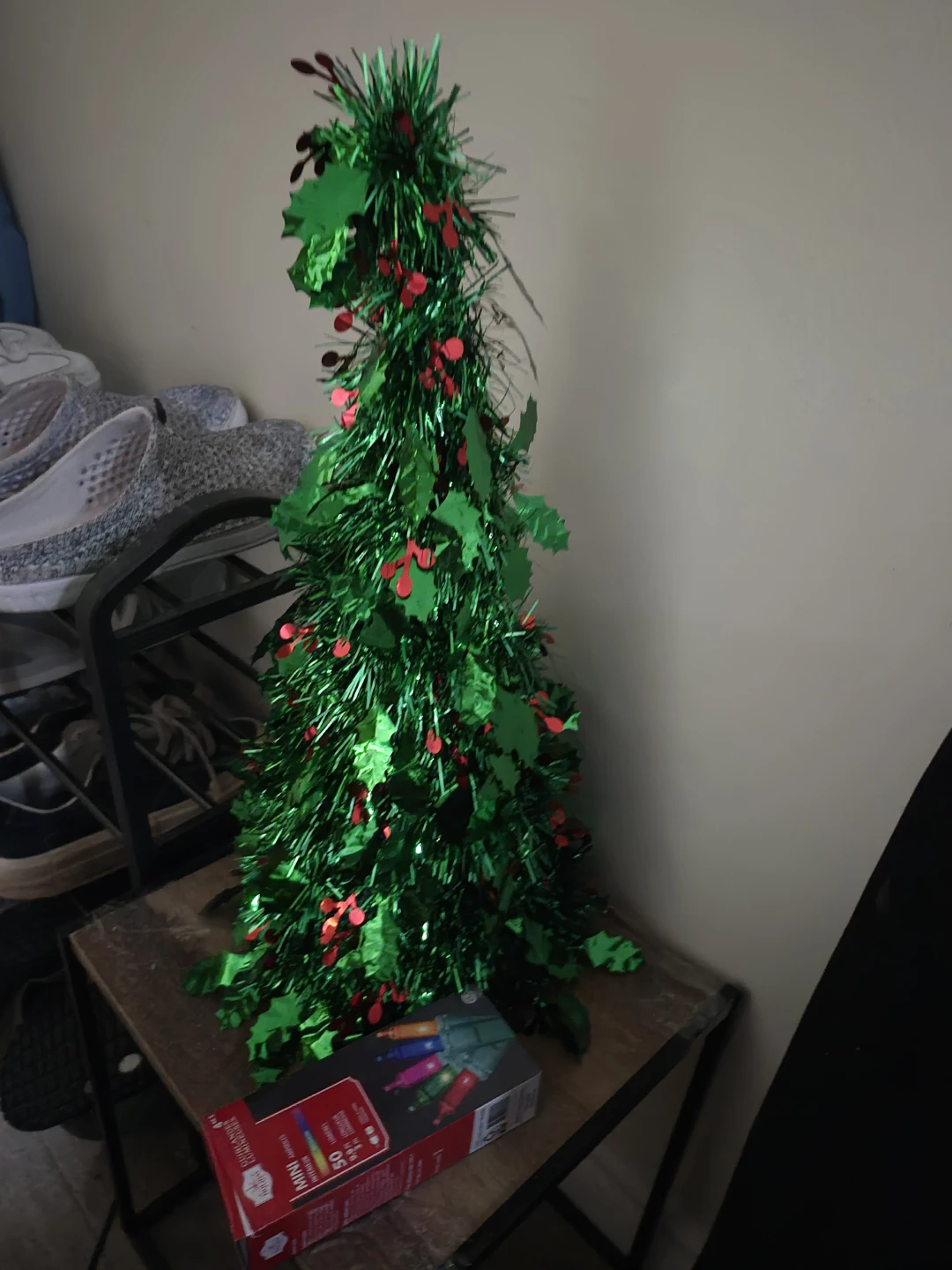 Christmas Tree and Assorted Holiday Decorations