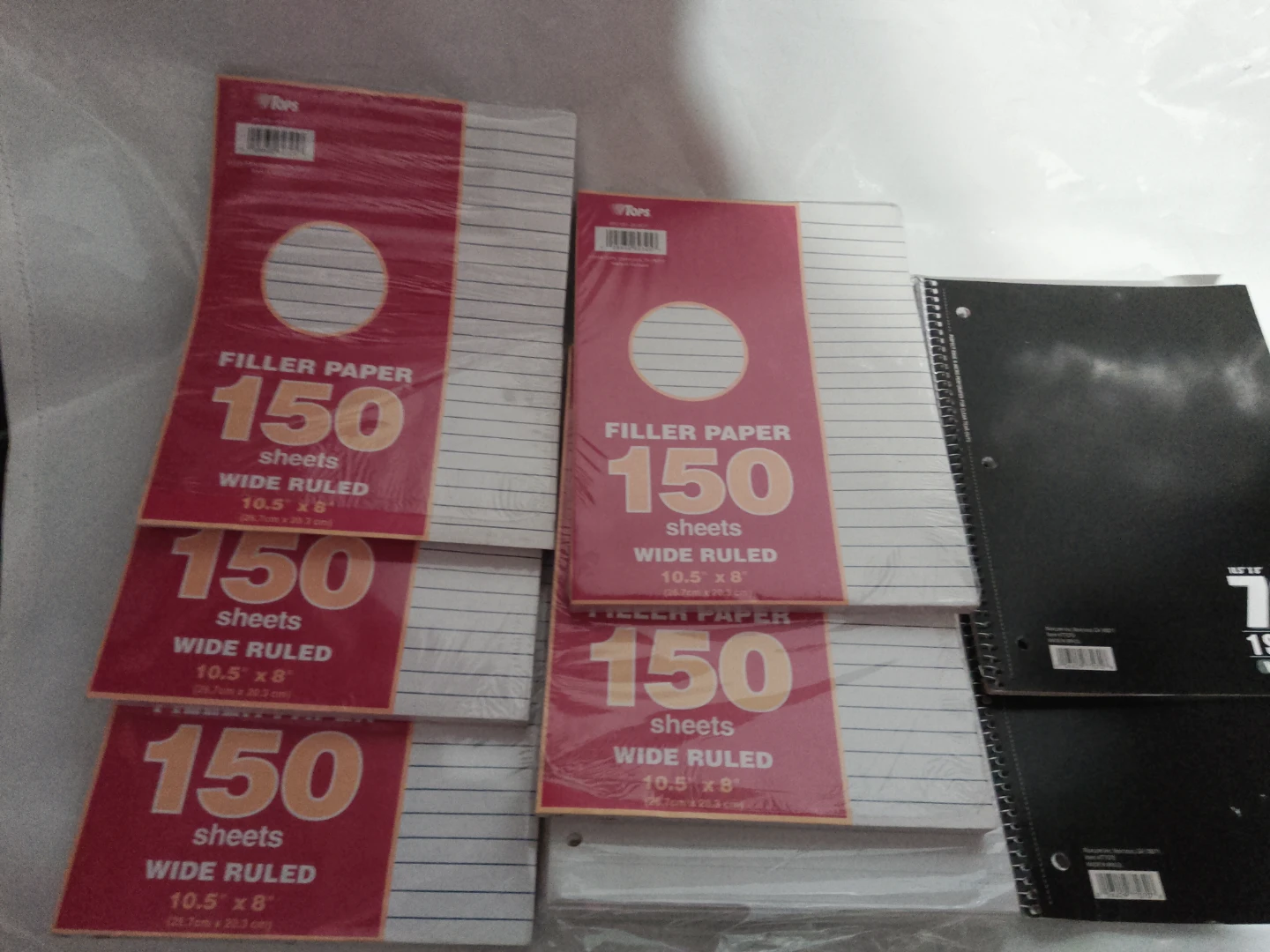 Tops Filler Paper and Spiral Notebooks Bundle