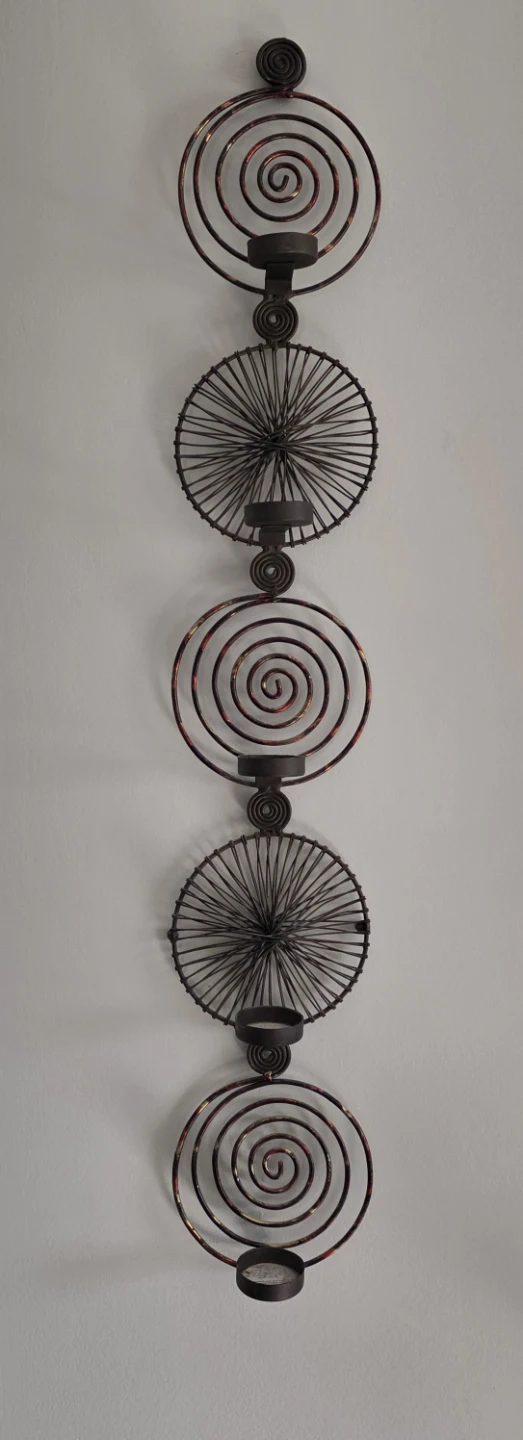 Metal Wall Sconce Candle Holder
