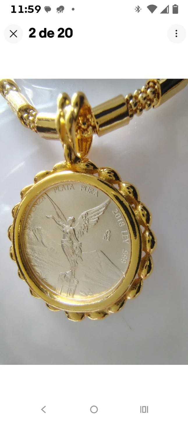 2018 Mexican Libertad Silver Coin Pendant