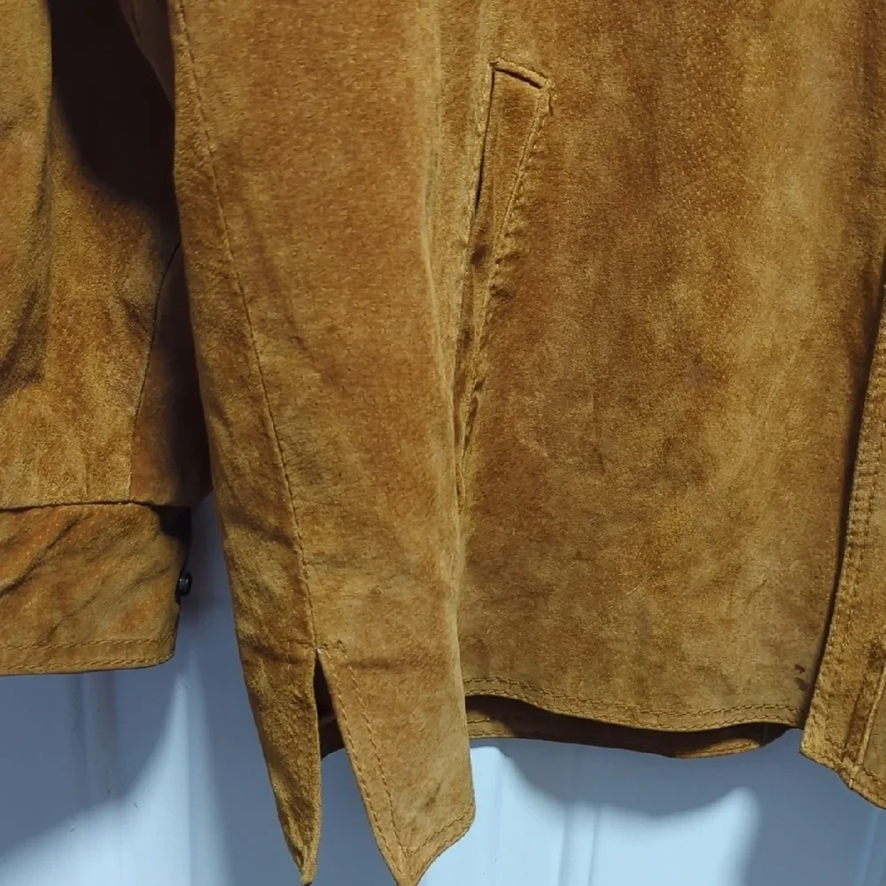 Tan Suede Leather Jacket - photo 4