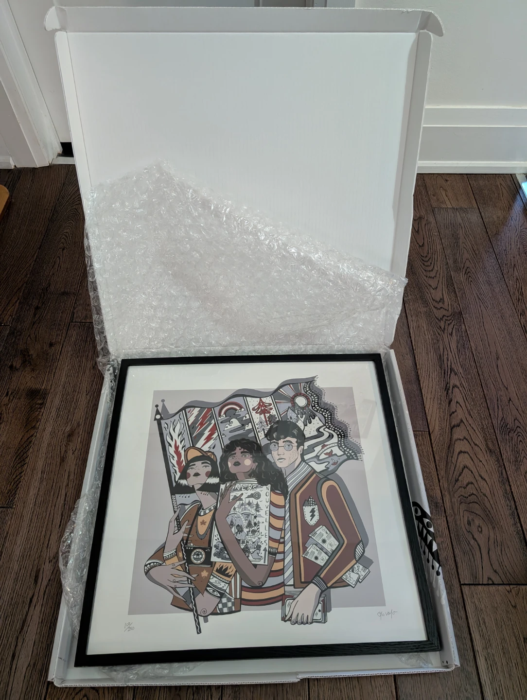 Nib! "Champions" Ola Volo Limited Edition Framed Art Print - photo 4