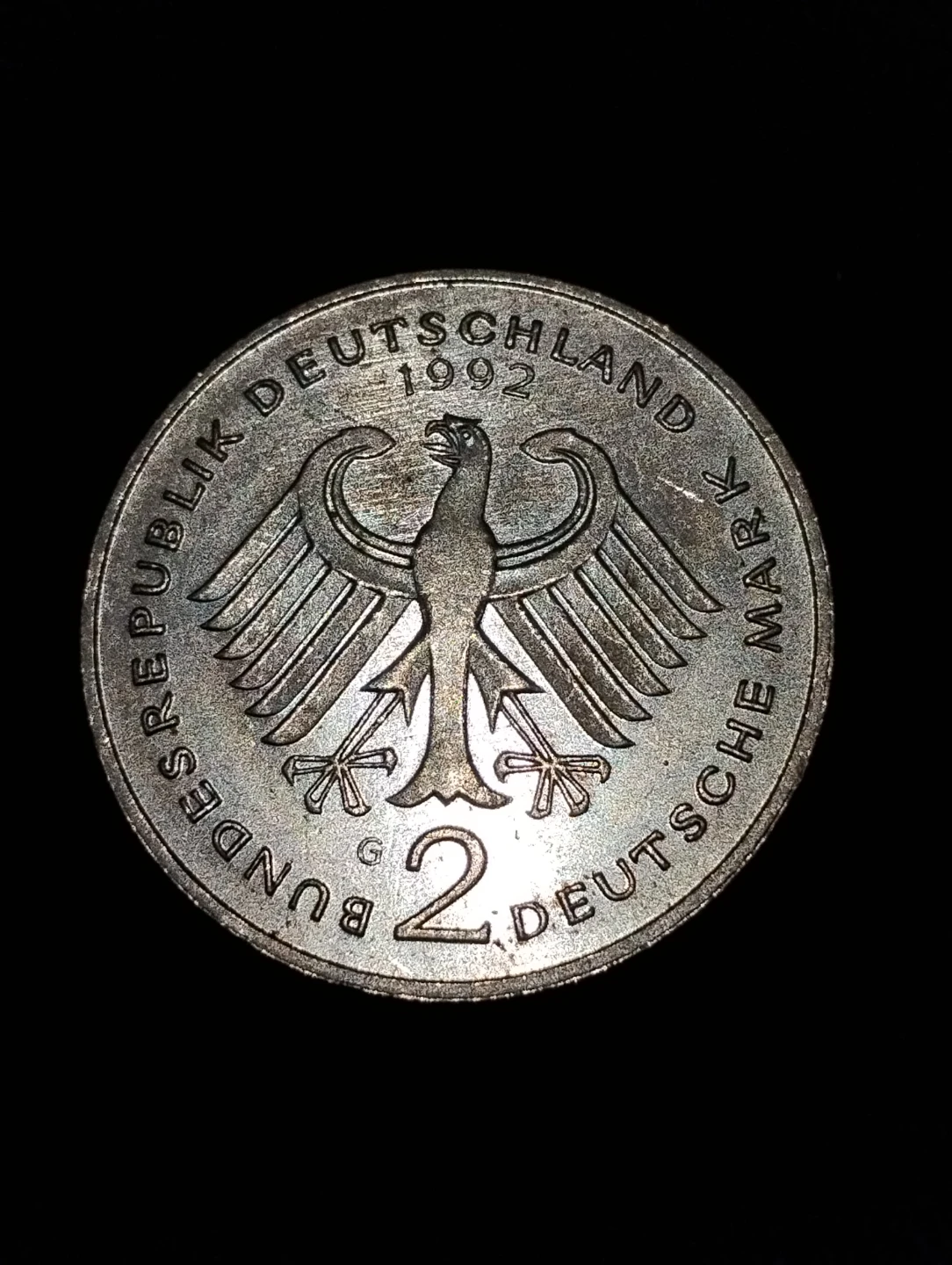 1992 German 2 Deutsche Mark Coin - photo 2