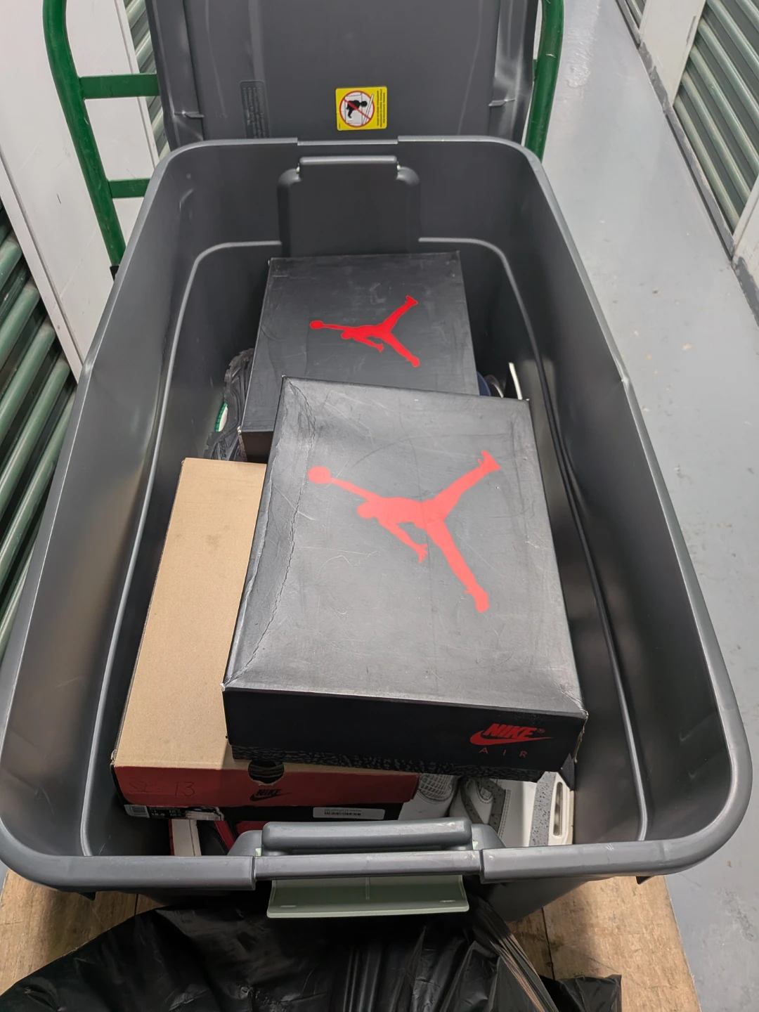 Nike Air Jordan 3 Retro Black Cement Sneakers - Size 13