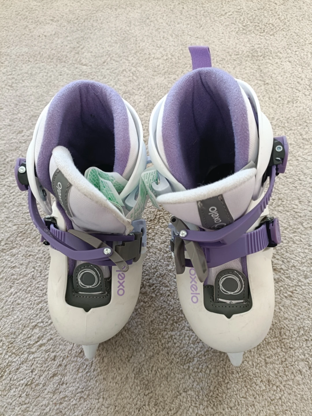 Oxelo Adjustable Ice Skates Size 26-28 - photo 4