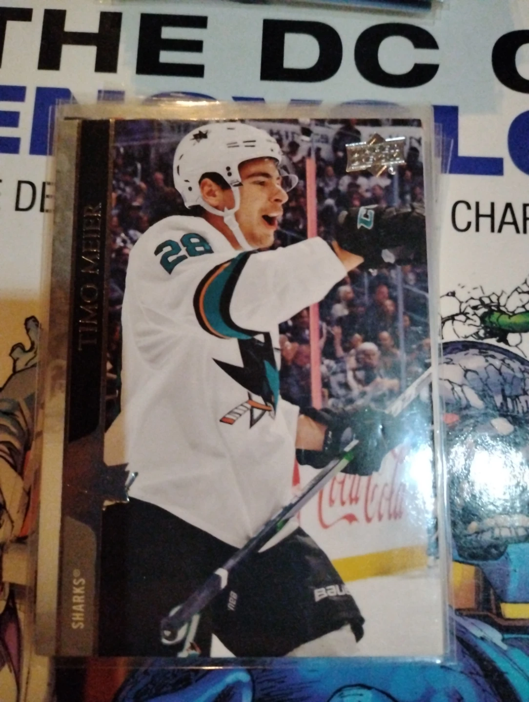 Timo Meier Upper Deck San Jose Sharks Hockey Card