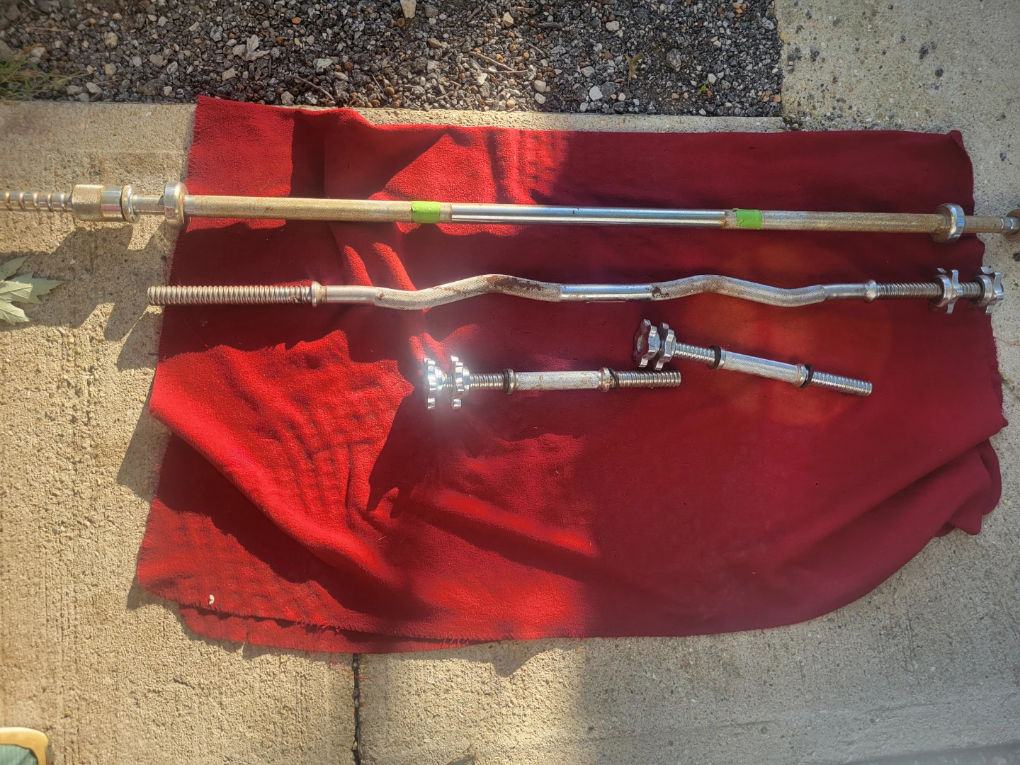 1" HOLE BARS. WITH SCREW COLLARS