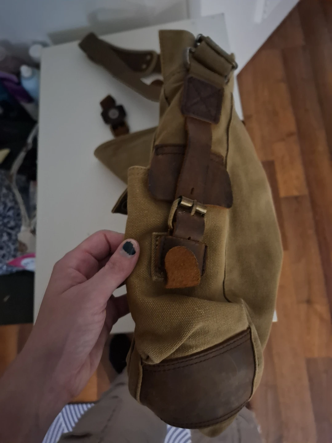 S.C. Cotton Canvas Messenger Bag - photo 5